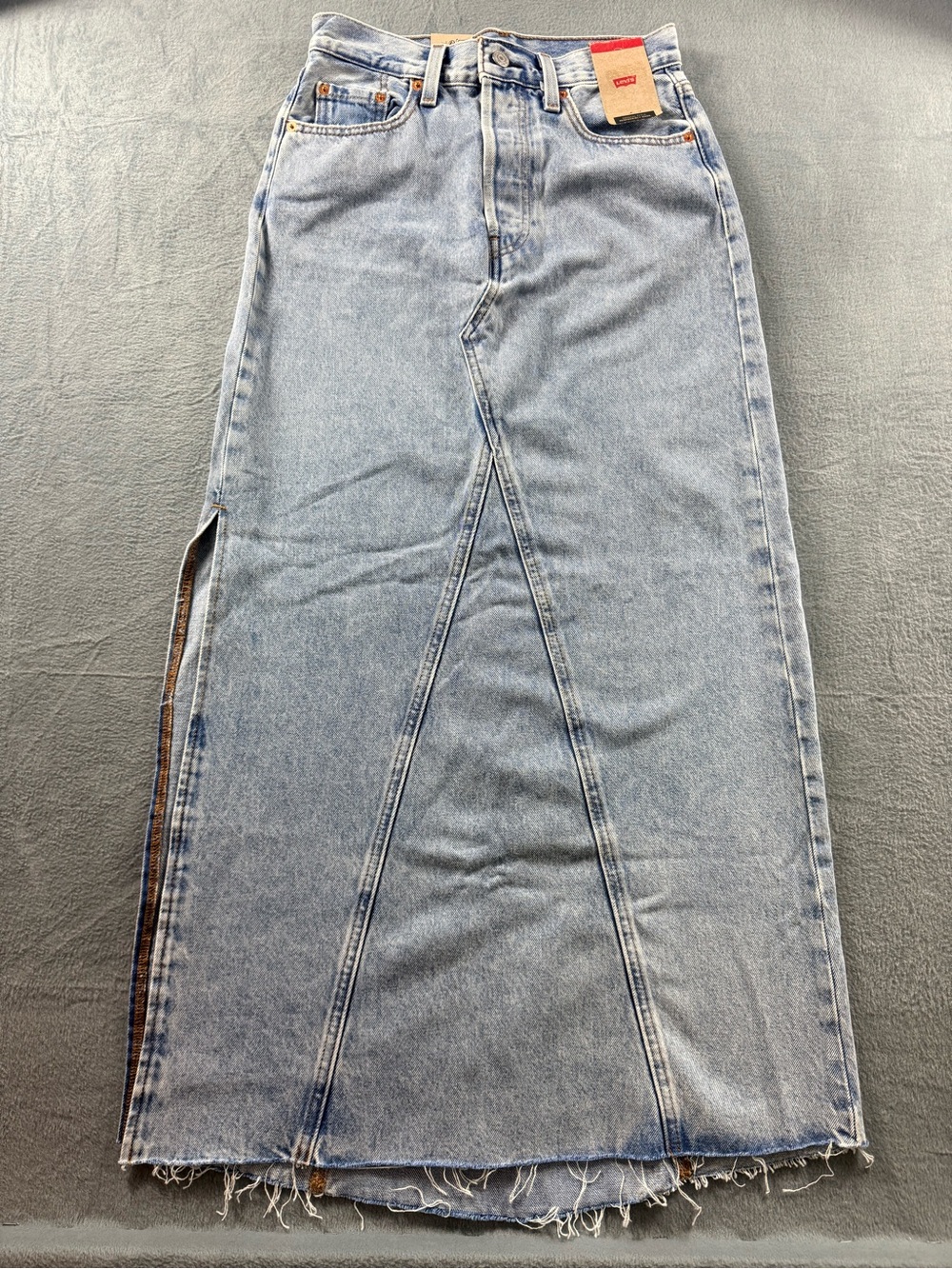 Levi's Light Blue Denim Maxi Skirt